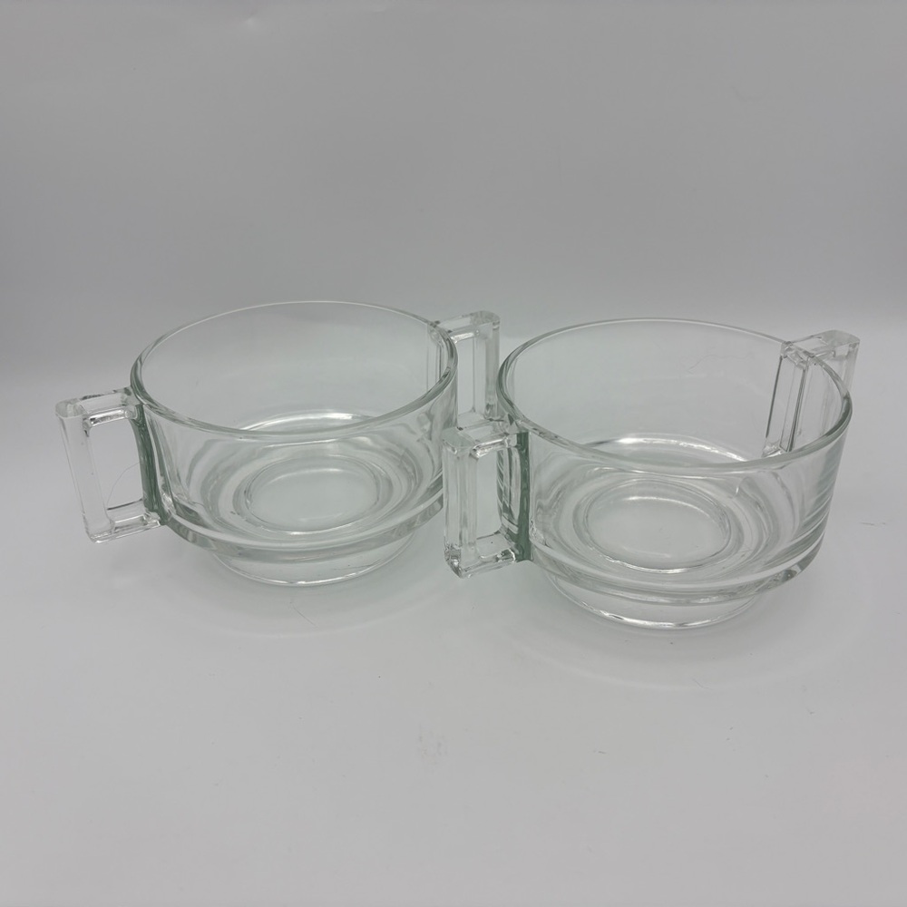 2 Vintage “Arno" Stackable Glass Bowls, by Designer Joe Colombo - Picture 2 of 5
